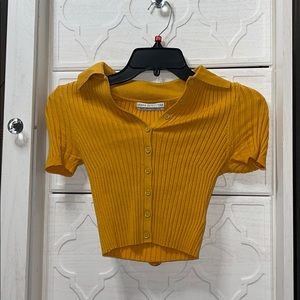 cropped collared top from urban outfitters